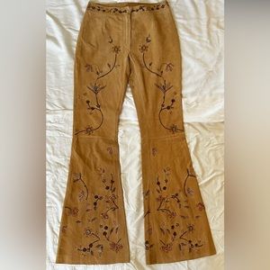 Vintage Dolce & Gabbana Goat Skin Beaded Pants